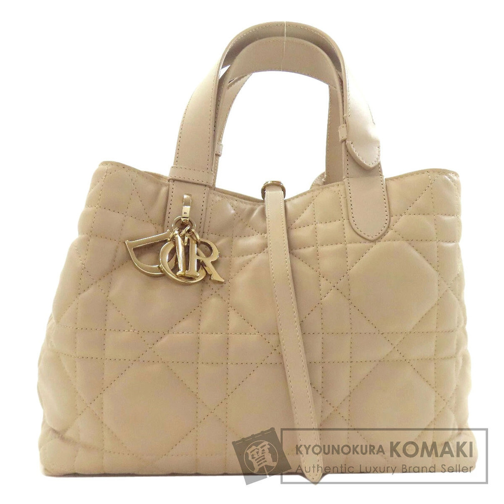 Christian Dior Toujours Macro Cannage Handbag Calfskin